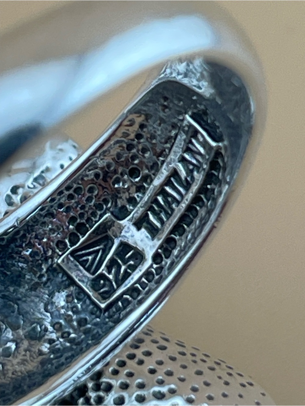 Sterling Silver Statement Flower Ring 925 Thailand Artisan Design - Picture 10 of 13